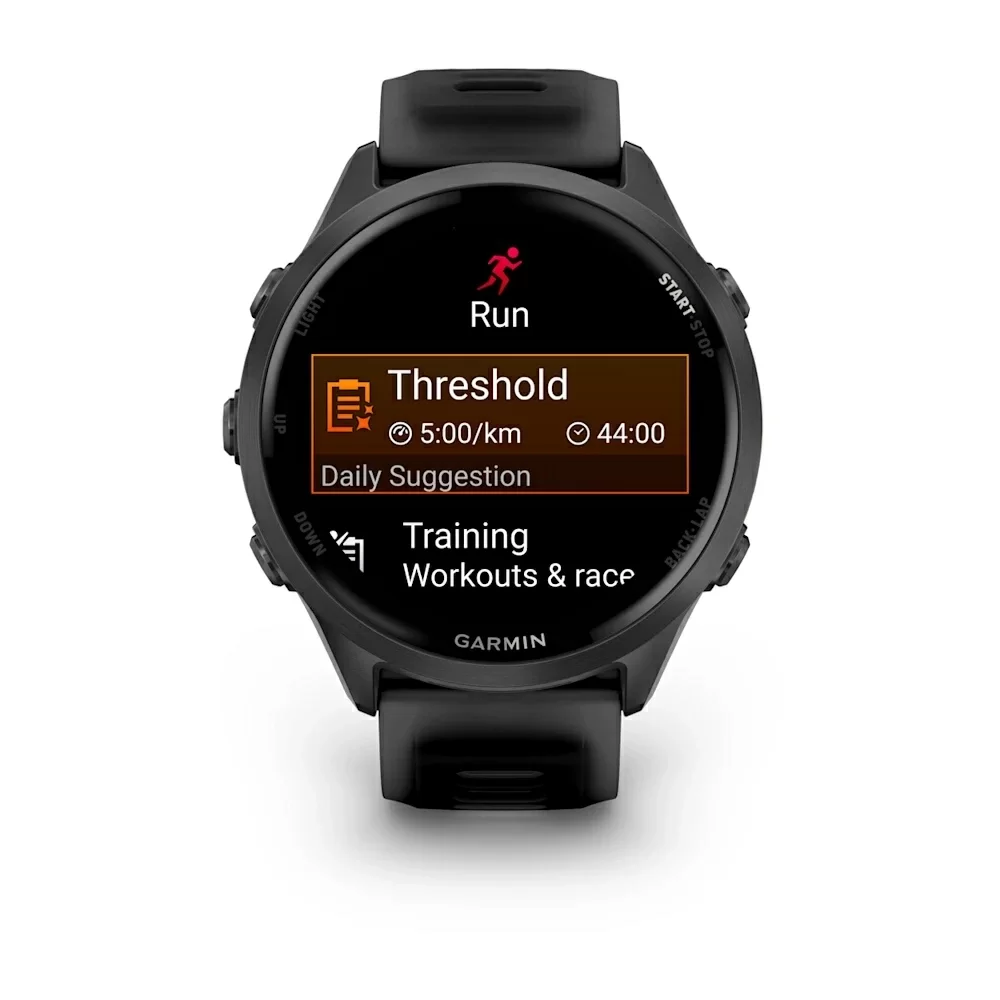 Спортивные часы Garmin Forerunner 570, 47 мм, Slate Gray Aluminum Translucent Black / Black (Черный)