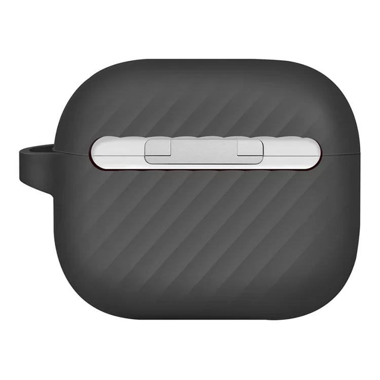 Чехол Uniq Vencer Silicone с карабином и ремешком для AirPods 3 Серый Чехол Uniq Vencer Silicone с карабином и ремешком для AirPods 3 Серый