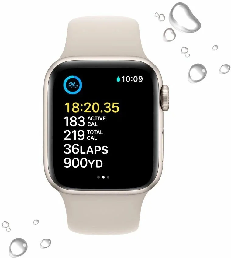 Умные часы Apple Watch SE 2, 40 мм, Сияющая звезда Умные часы Apple Watch SE 2, 40 мм, Сияющая звезда