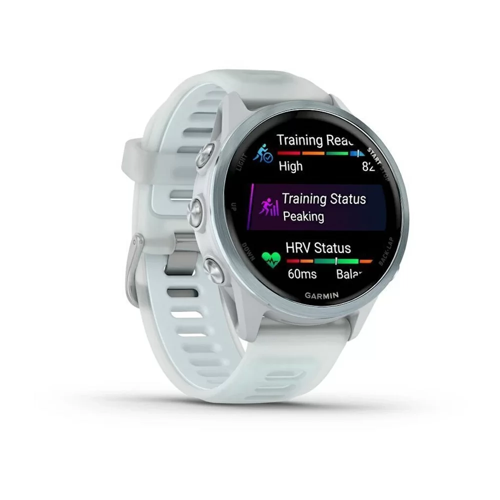 Спортивные часы Garmin Forerunner 570, 42 мм, Cloud Blue Aluminum Translucent Whitestone / Cloud Blue (Облачно голубой)