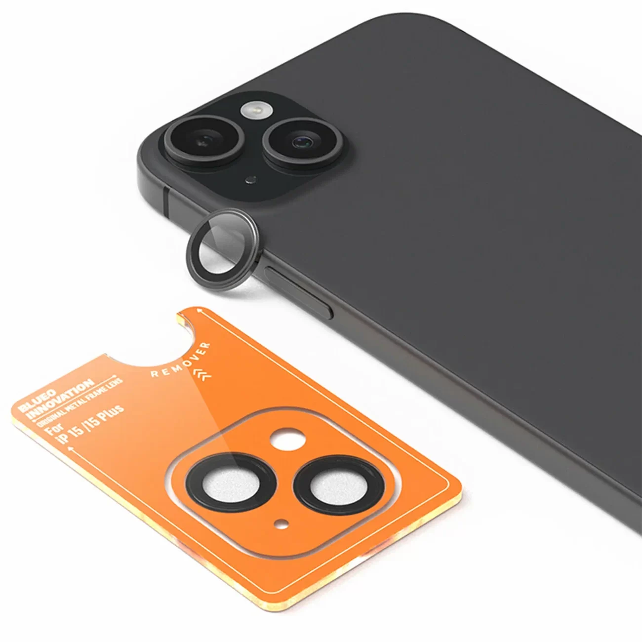 Защитное стекло BlueO Camera Lens Armor Metal Black для iPhone 15/15 Plus Защитное стекло BlueO Camera Lens Armor Metal Black для iPhone 15/15 Plus
