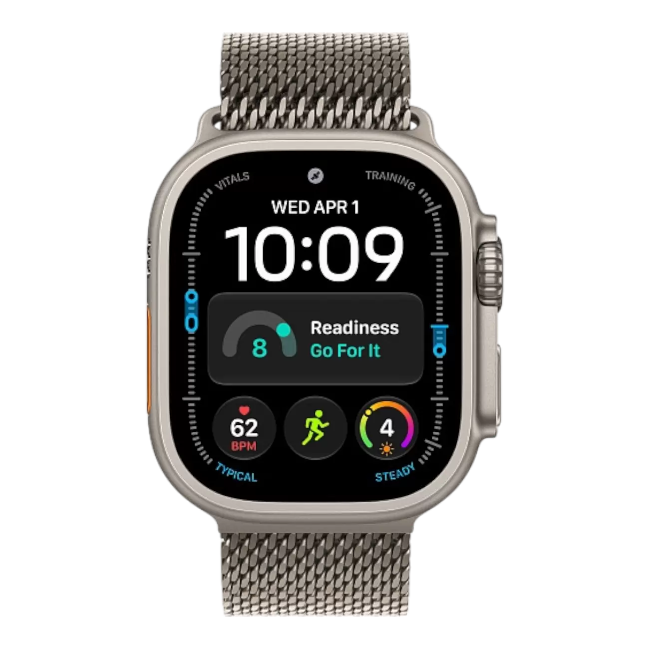 Умные часы Apple Watch Ultra 4 2026 Natural Titanium, 49мм, Titanium Milanese Loop