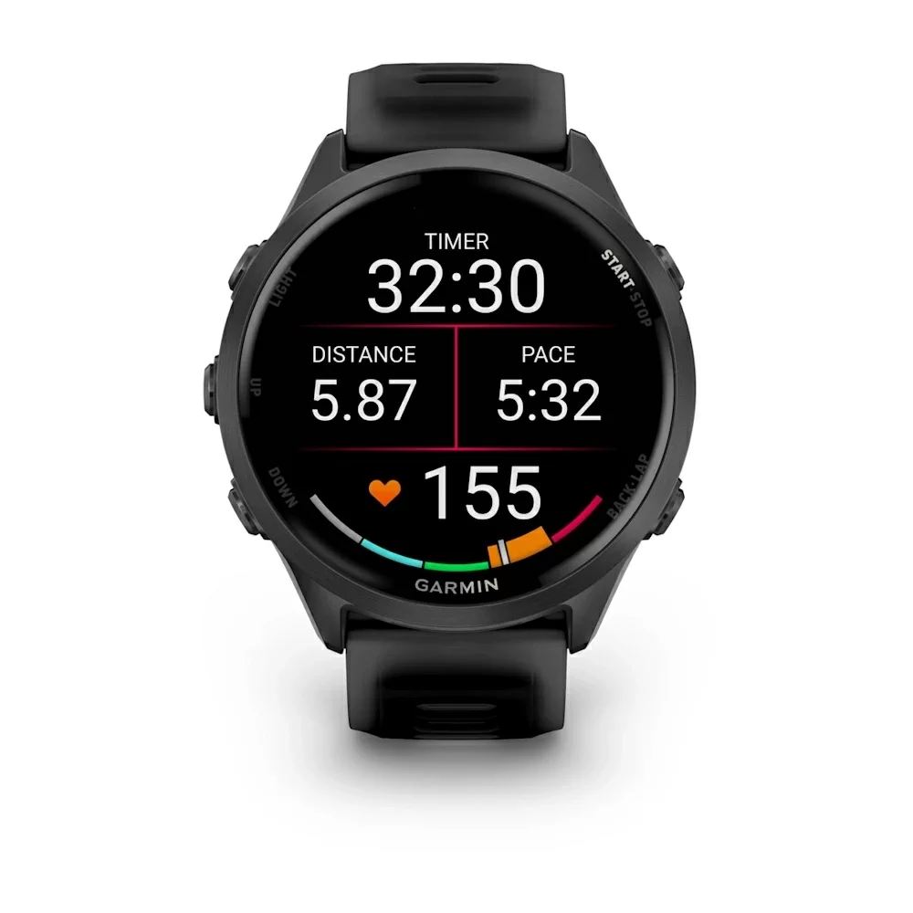 Спортивные часы Garmin Forerunner 570, 47 мм, Slate Gray Aluminum Translucent Black / Black (Черный)