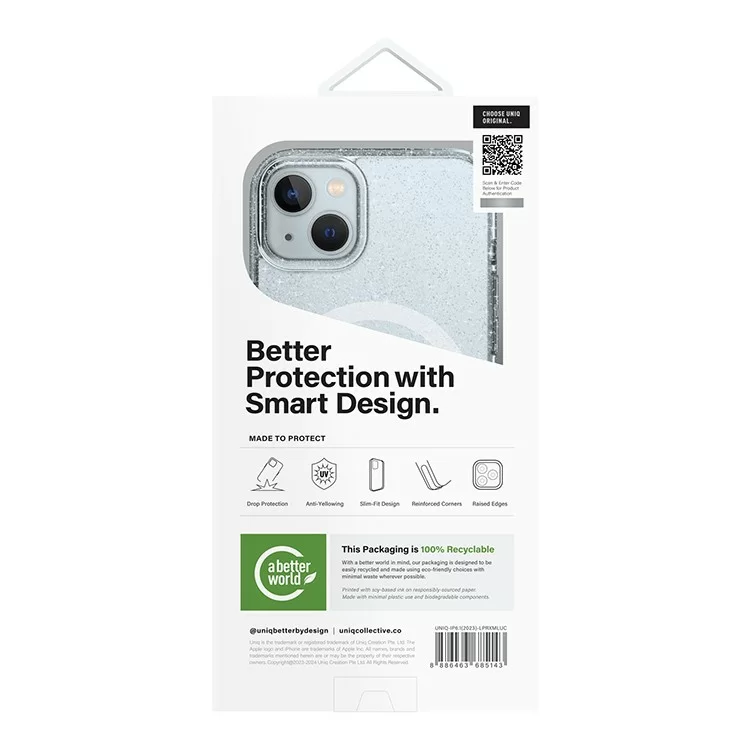 Чехол Uniq LifePro Xtreme Tinsel для iPhone 15 Pro Max Серебристый блеск (MagSafe) Чехол Uniq LifePro Xtreme Tinsel для iPhone 15 Pro Max Серебристый блеск (MagSafe)