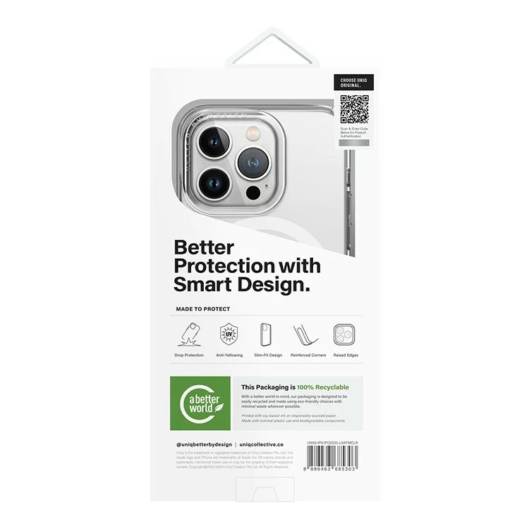 Чехол Uniq LifePro Xtreme для iPhone 15 Pro Прозрачный Чехол Uniq LifePro Xtreme для iPhone 15 Pro Прозрачный