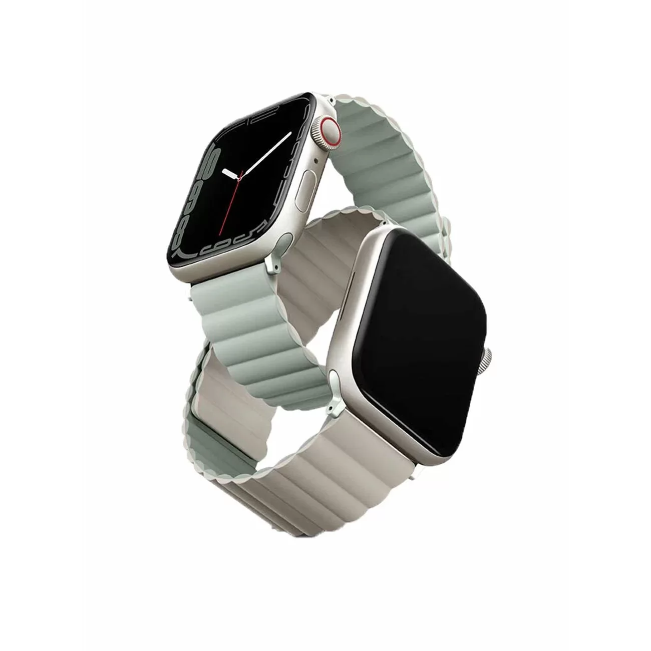 Ремешок Uniq Revix Reversible Magnetic Sage/Beige для Apple Watch 42/44/45/49 мм Ремешок Uniq Revix Reversible Magnetic Sage/Beige для Apple Watch 42/44/45/49 мм