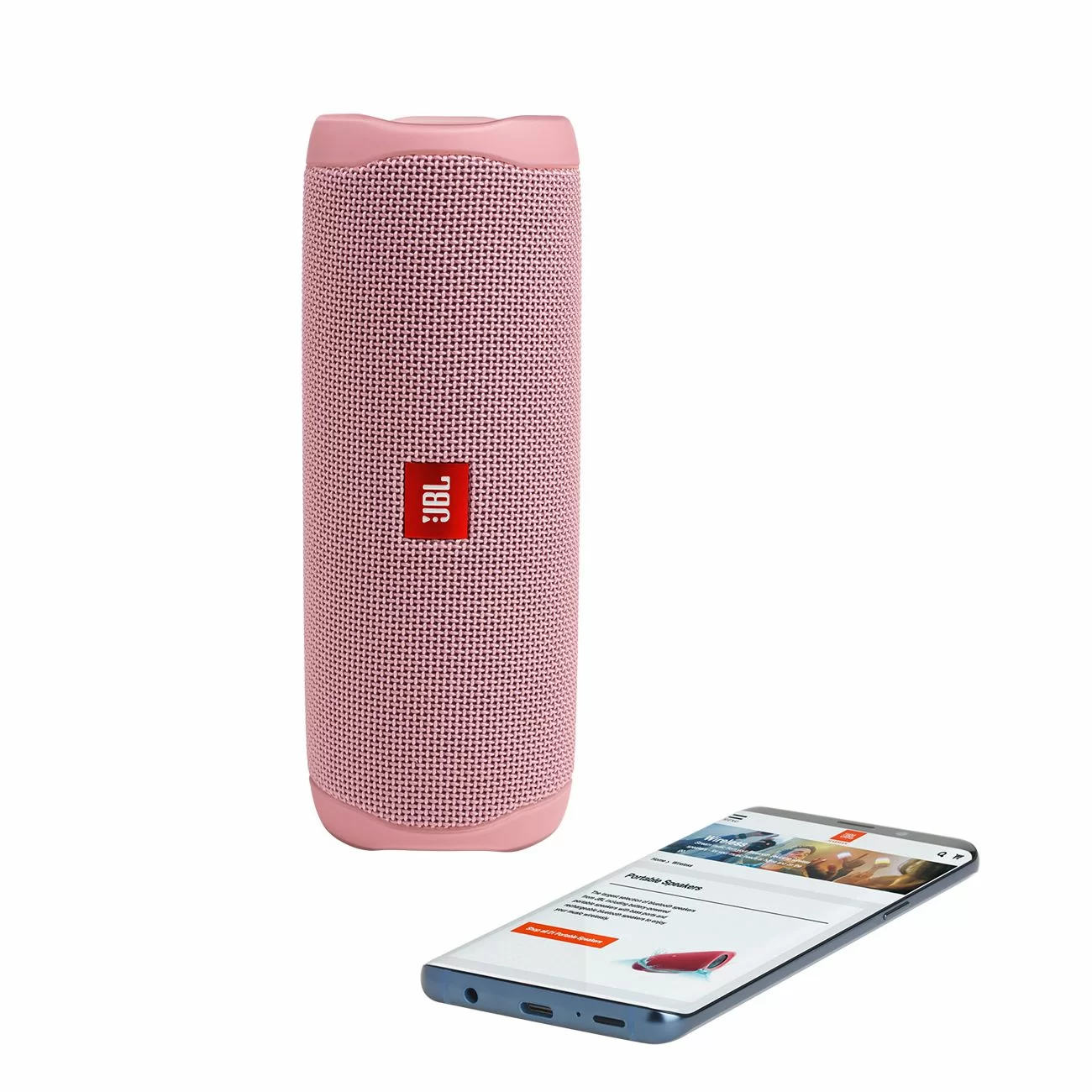 Портативная акустика JBL Flip 5, розовый