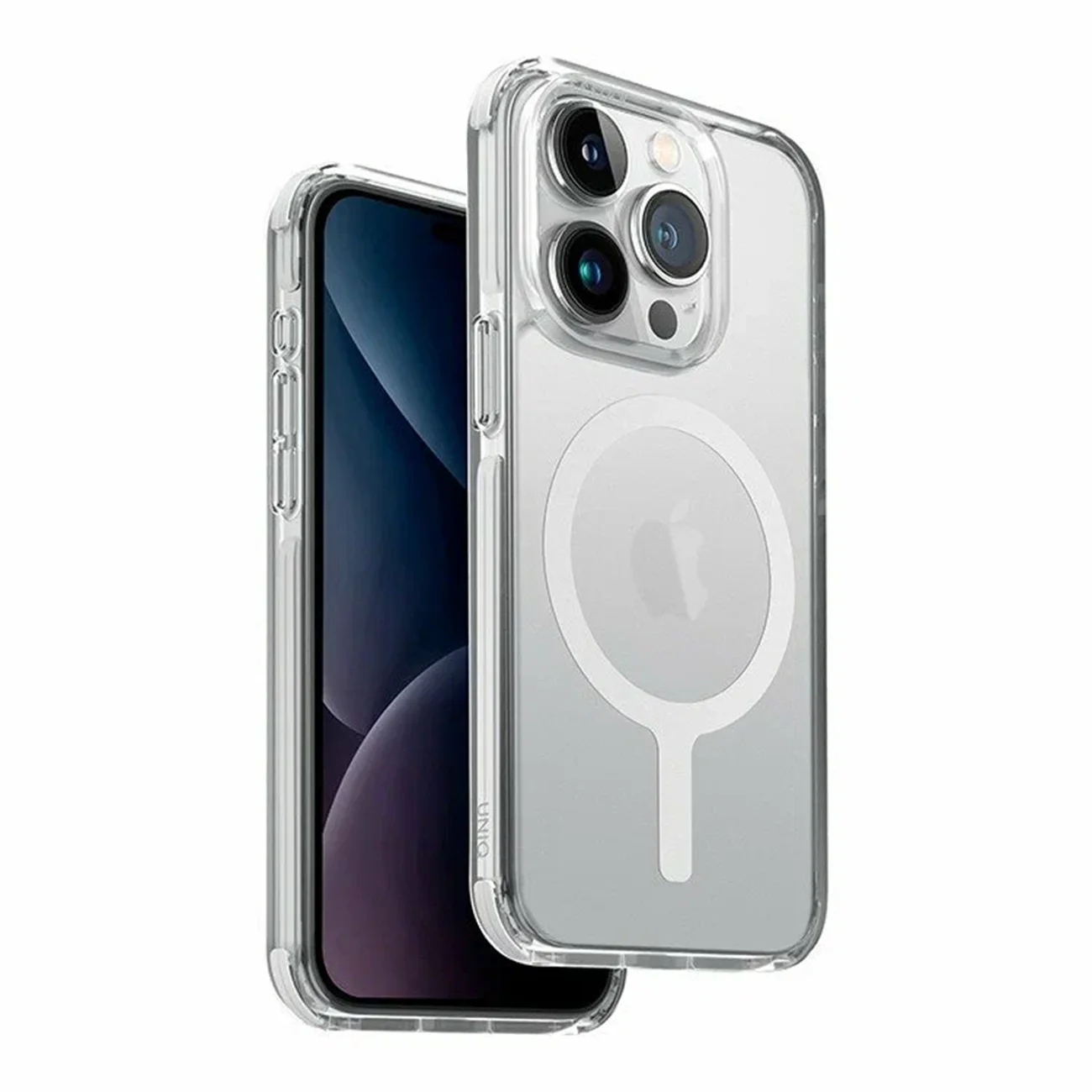 Противоударный чехол Uniq Combat + MagSafe, белый для iPhone 15 Pro Max Противоударный чехол Uniq Combat + MagSafe, белый для iPhone 15 Pro Max