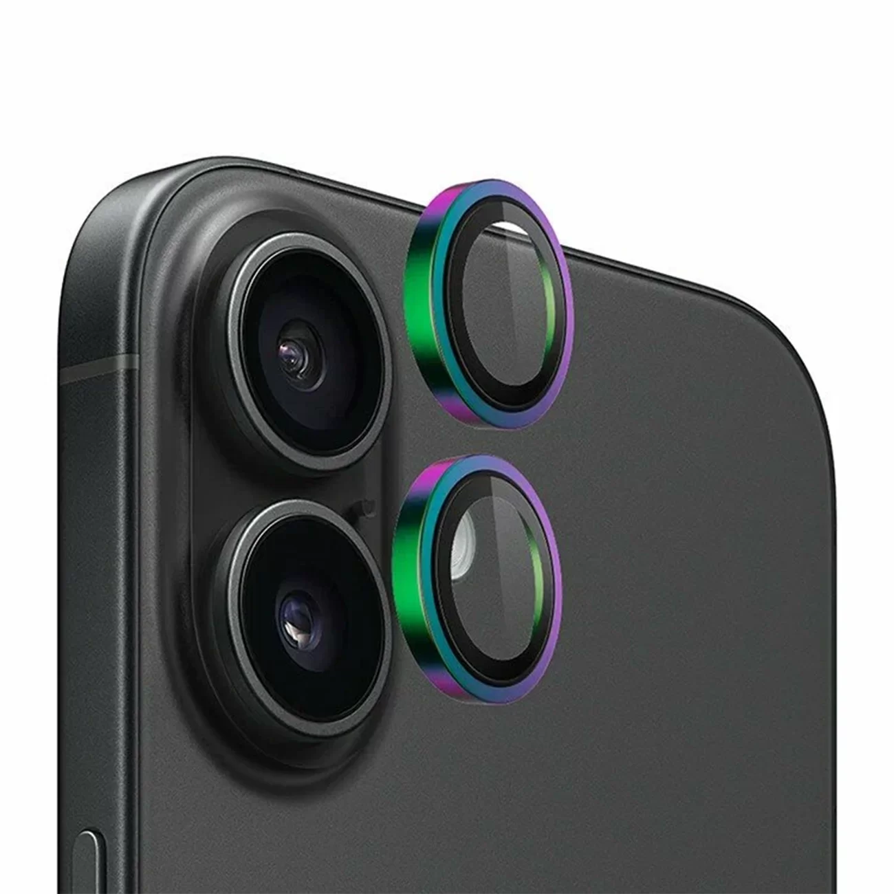 Защитное стекло BlueO Camera Lens Armor Aluminum Green для iPhone 16/16 Plus