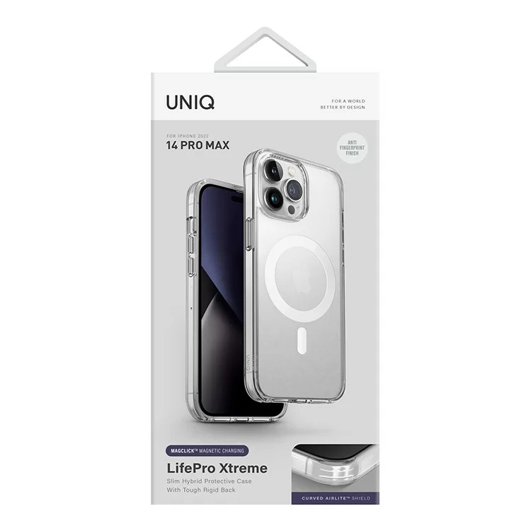 Чехол Uniq LifePro Xtreme AF для iPhone 14 Pro Max Матовый прозрачный (MagSafe) Чехол Uniq LifePro Xtreme AF для iPhone 14 Pro Max Матовый прозрачный (MagSafe)