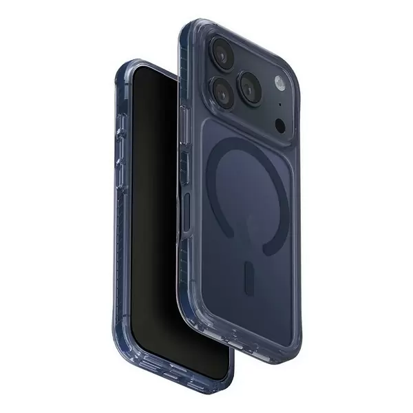 Чехол Uniq Combat для Apple iPhone 17, Mist Blue (дымчато-синий), MagSafe