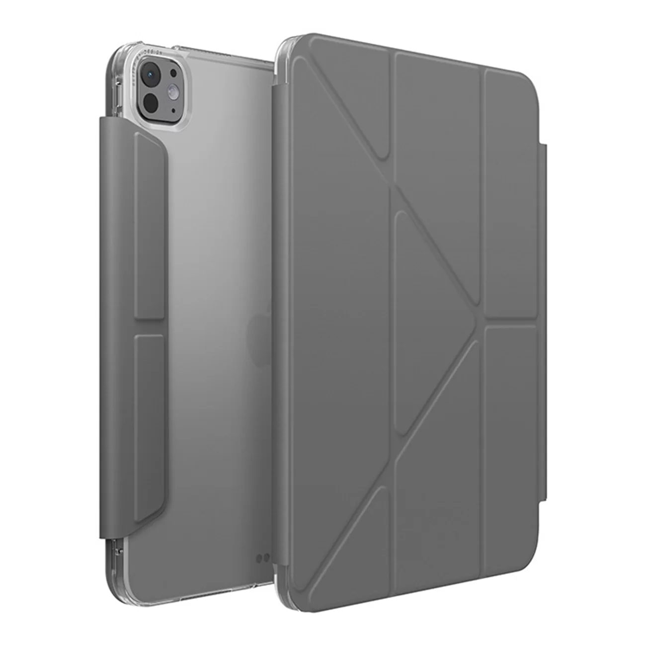 Чехол Uniq для iPad Pro 13 (2024) Camden Click Rhino Grey Чехол Uniq для iPad Pro 13 (2024) Camden Click Rhino Grey
