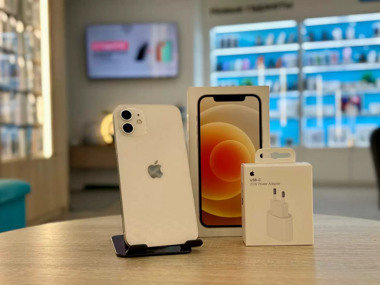 Смартфон Apple iPhone 12, Белый, 128 ГБ / 9195*