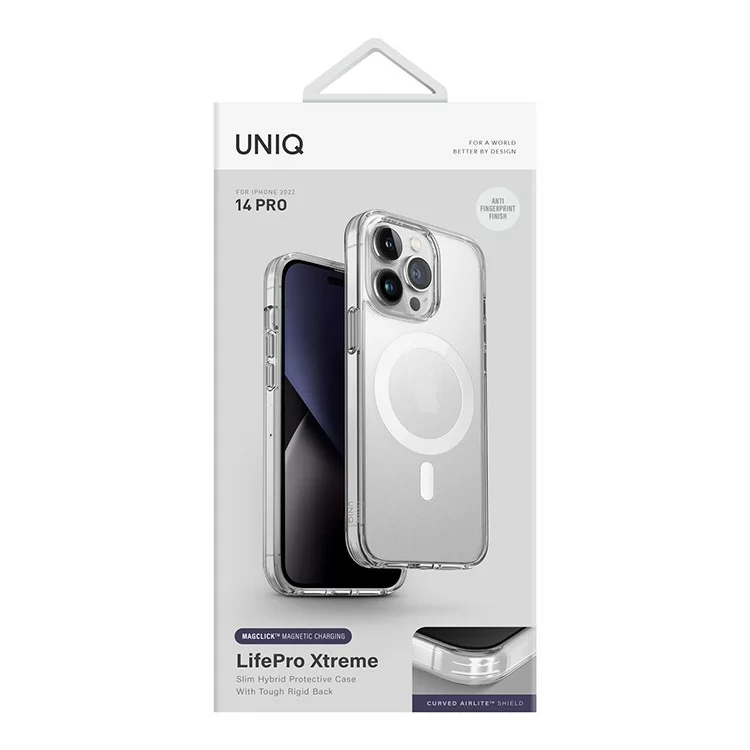 Чехол Uniq LifePro Xtreme AF для iPhone 14 Pro Матовый прозрачный (MagSafe) Чехол Uniq LifePro Xtreme AF для iPhone 14 Pro Матовый прозрачный (MagSafe)