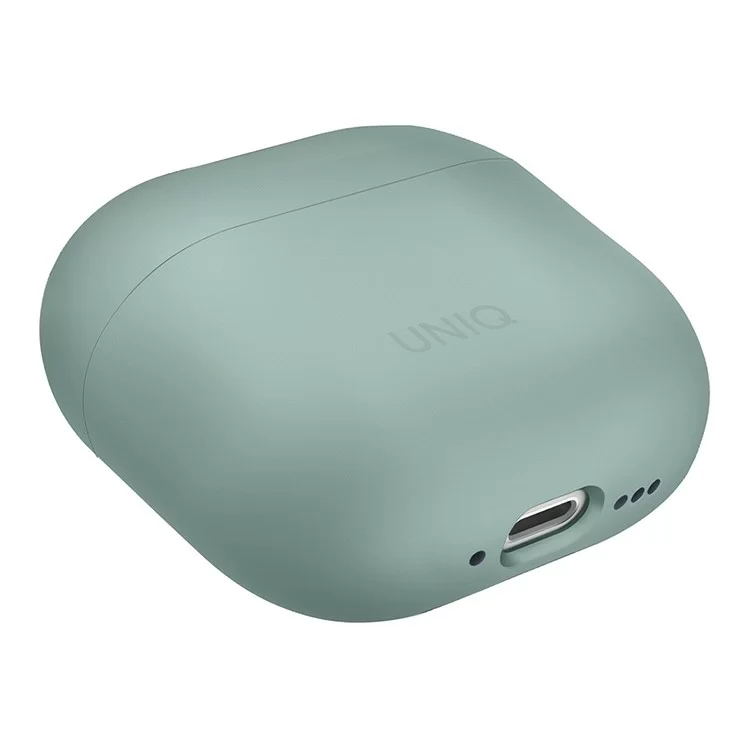 Чехол Uniq LINO Liquid Silicone для AirPods 4 Ледяной зелёный