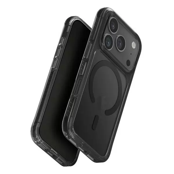Чехол Uniq Combat для Apple iPhone 17, Carbon Black (карбоновый чёрный), MagSafe