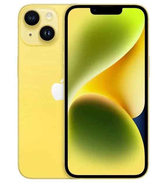 Смартфон Apple iPhone 14, Dual: nano SIM + eSIM, 256 ГБ, Желтый
