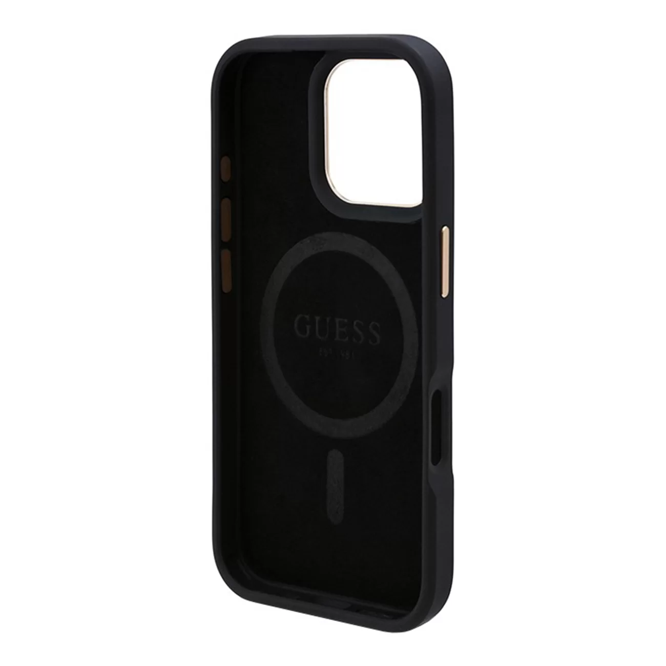 Чехол Guess PU 4G with Round Patch Metal Logo Hard Black (MagSafe) для iPhone 16 Pro Max Чехол Guess PU 4G with Round Patch Metal Logo Hard Black (MagSafe) для iPhone 16 Pro Max