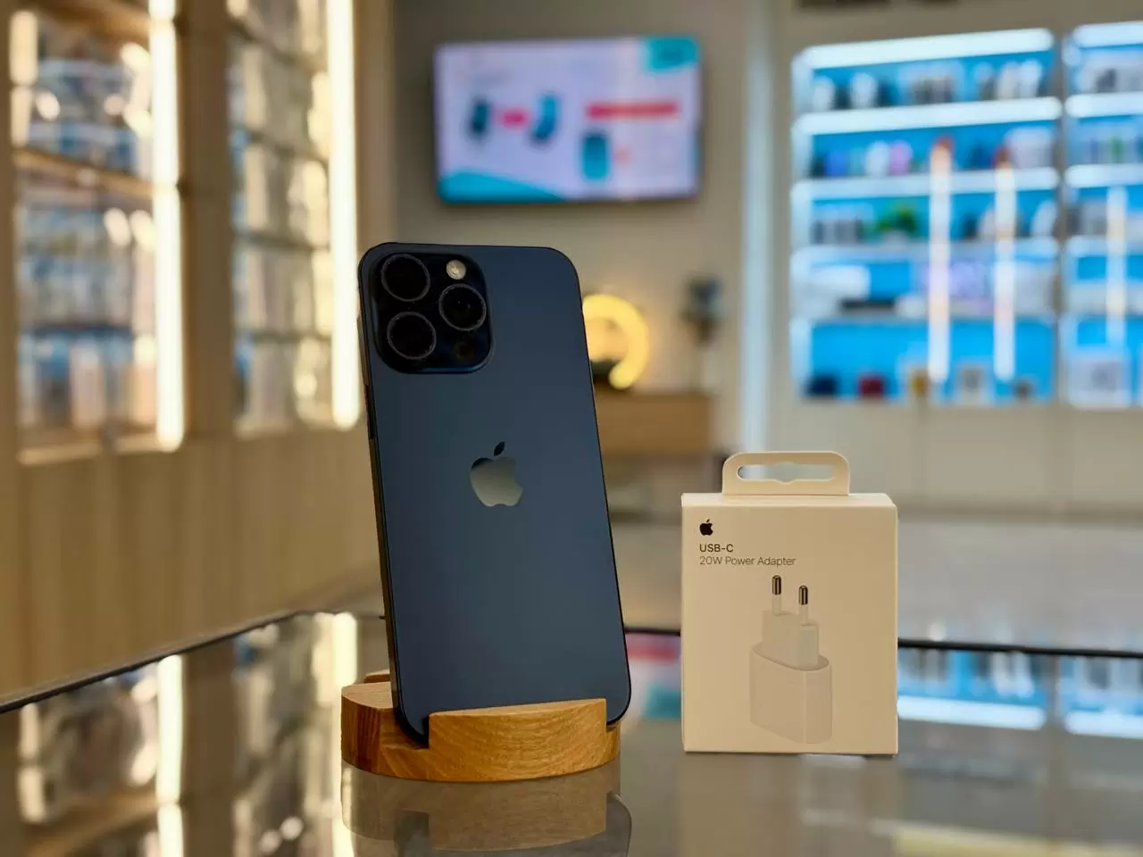 Смартфон Apple iPhone 15 Pro Max, Синий титан, 256 ГБ / 0165*