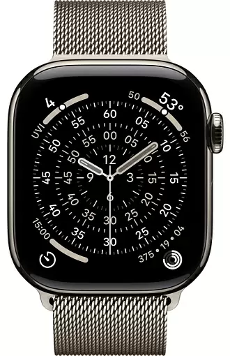 Смарт-часы Apple Watch Series 11, 42 мм, ремешок Titanium Milanese Loop, Натуральный / Natural