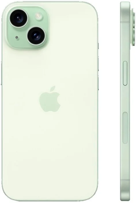 Смартфон Apple iPhone 15, Dual: nano SIM + eSIM, 128 ГБ, зеленый