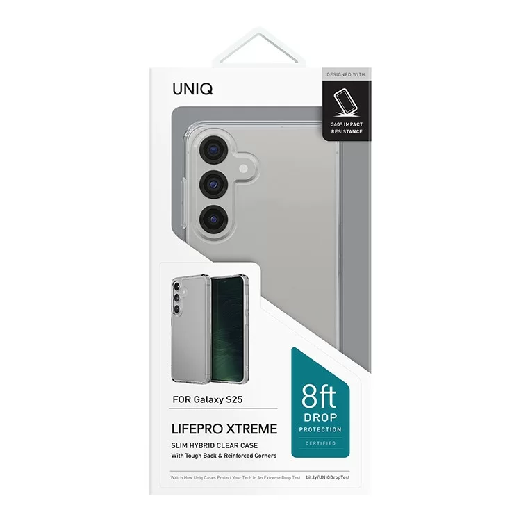 Чехол Uniq LifePro Xtreme для Galaxy S25 Прозрачный Чехол Uniq LifePro Xtreme для Galaxy S25 Прозрачный