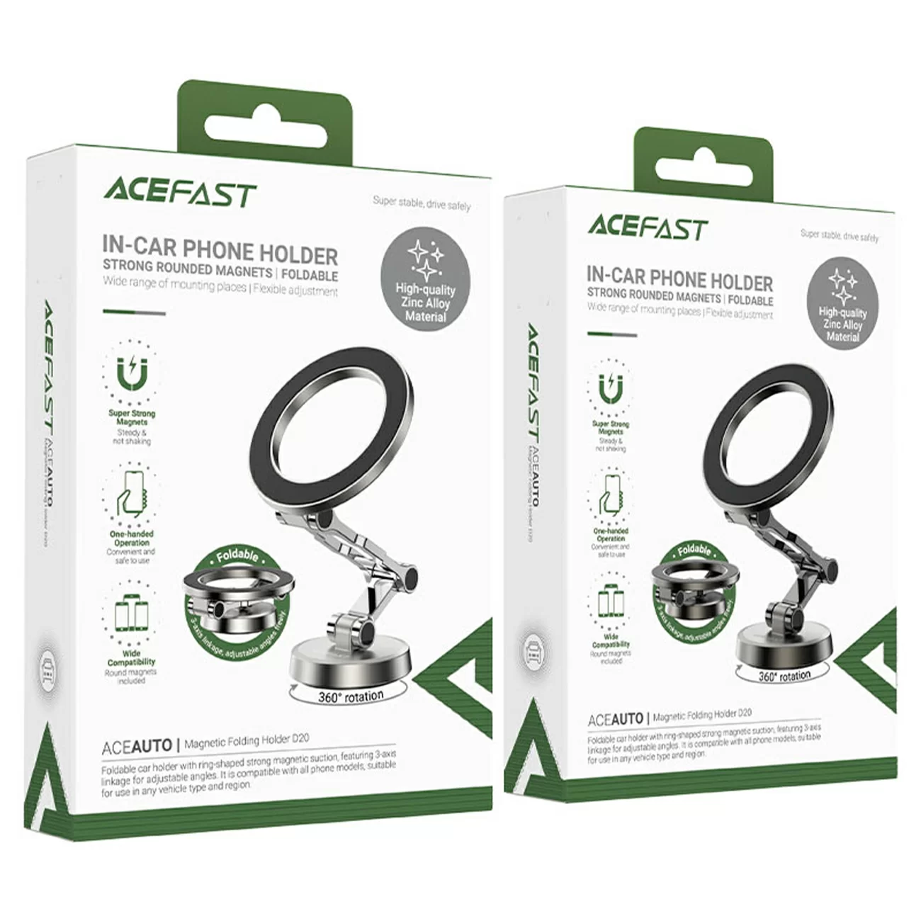 Держатель AceFast Magnetic Folding Holder D20 360° Держатель AceFast Magnetic Folding Holder D20 360°