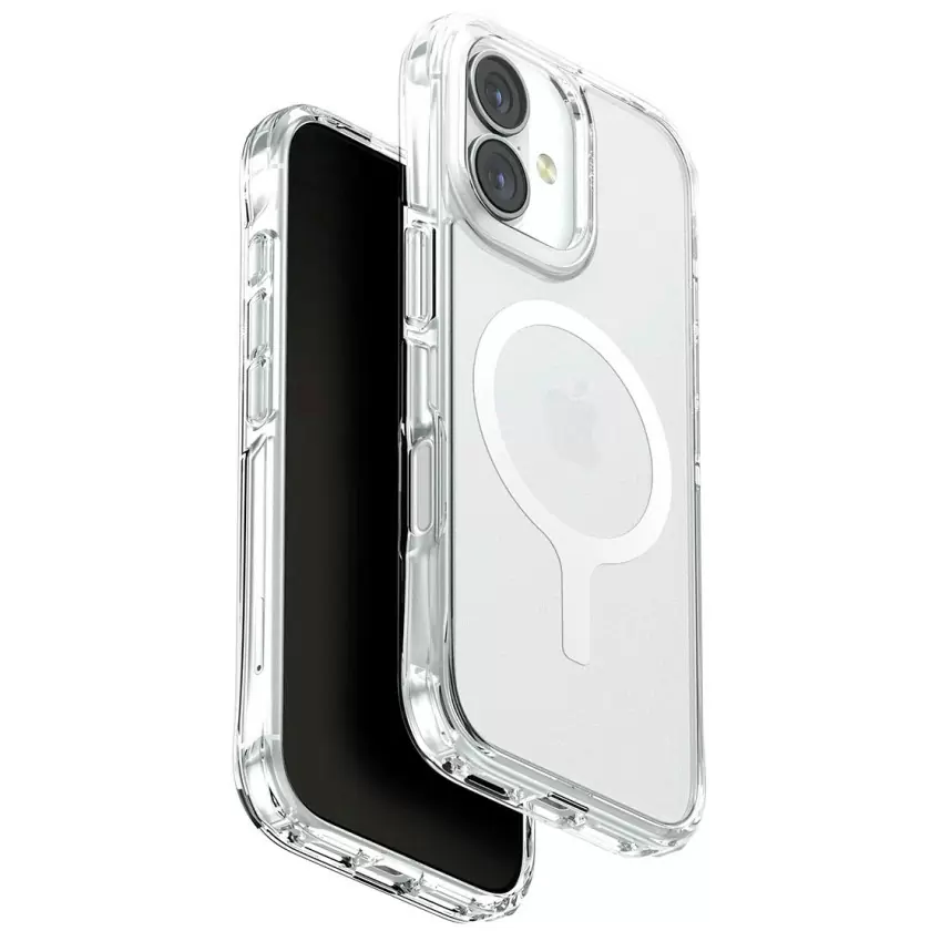 Чехол Uniq LifePro Xtreme AF для Apple iPhone 17, Frost Clear/White (матовый прозрачный/белый), MagSafe