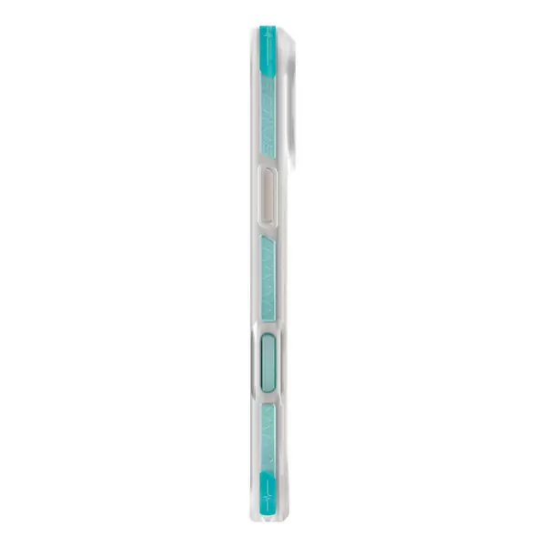 Чехол Uniq Combat Active для Apple iPhone 17 Pro, Frost Clear/Turquoise (матовый прозрачный/бирюзовый), MagSafe