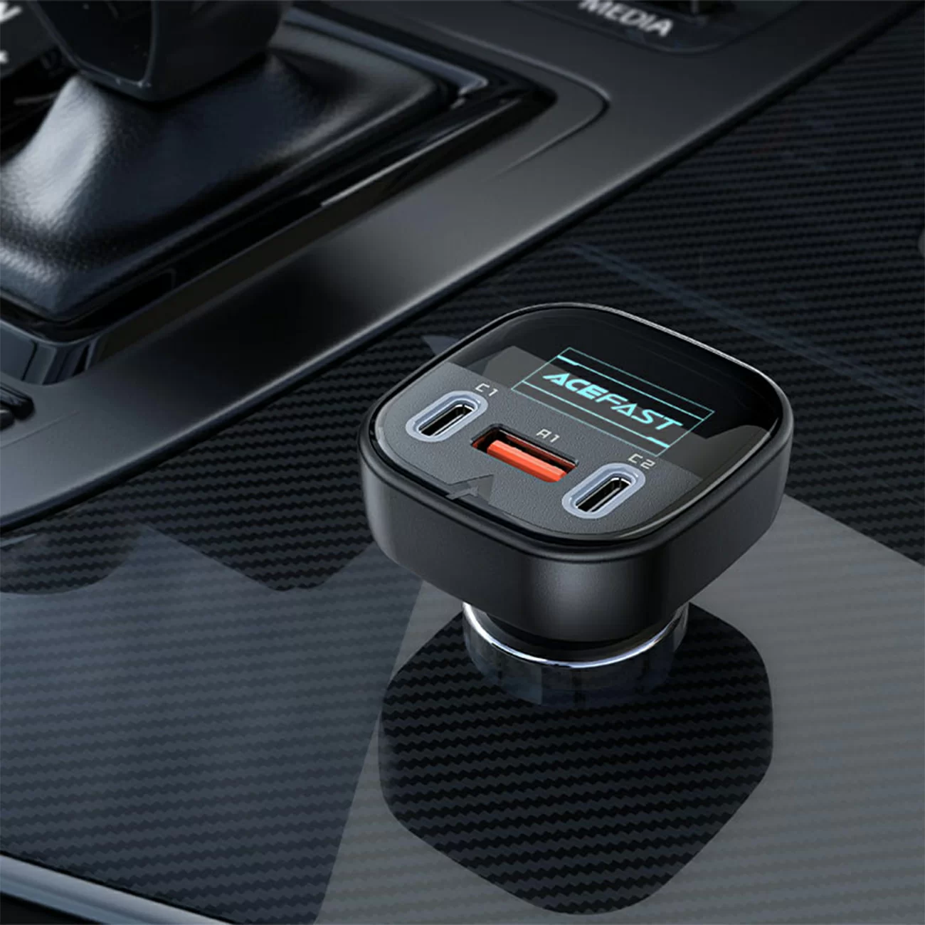 Автомобильное зарядное устройство AceFast 2 Type-C + USB 65 Вт 101 B5 Автомобильное зарядное устройство AceFast 2 Type-C + USB 65 Вт 101 B5