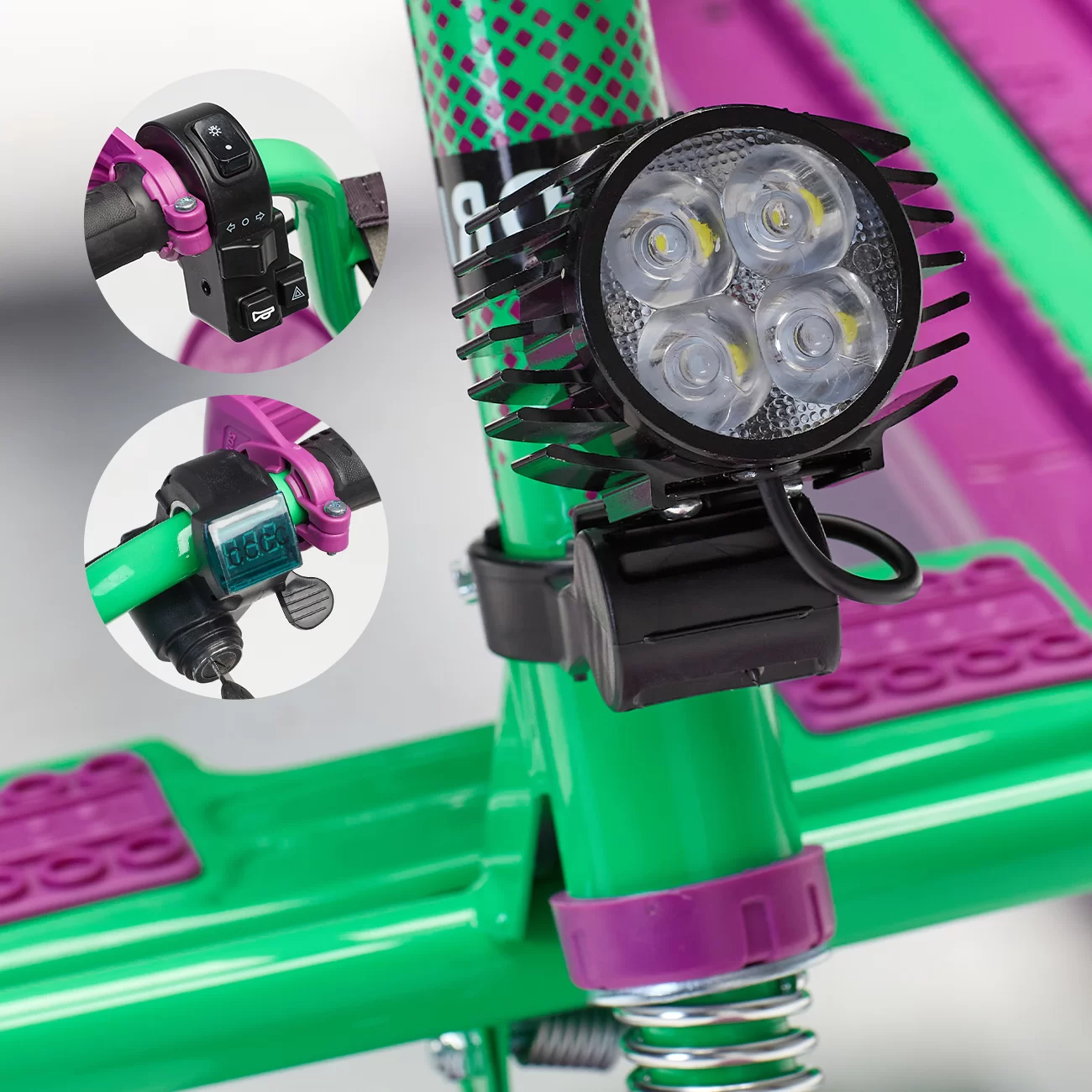 Снегокат электрический iBrat S2, Фиолетовый Снегокат электрический iBrat S2, Фиолетовый