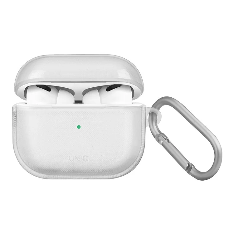 Чехол Uniq Glase TPU с карабином для AirPods 3 Прозрачный Чехол Uniq Glase TPU с карабином для AirPods 3 Прозрачный