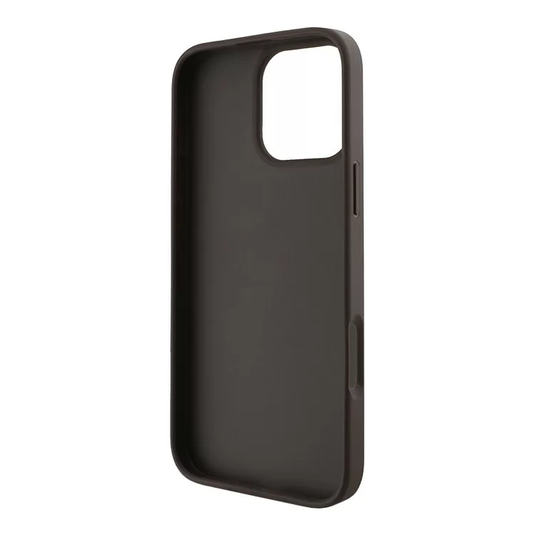 Чехол Guess PU 4G Bottom Stripe Metal Logo Hard Brown для iPhone 16 Pro Чехол Guess PU 4G Bottom Stripe Metal Logo Hard Brown для iPhone 16 Pro