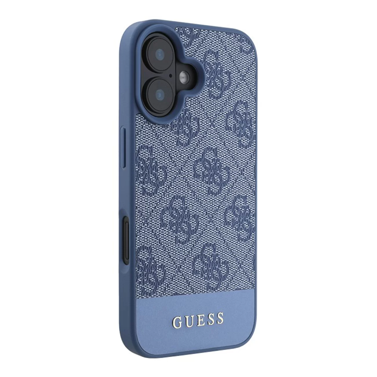 Чехол Guess PU 4G Bottom Stripe Metal Logo Hard Blue для iPhone 16 Чехол Guess PU 4G Bottom Stripe Metal Logo Hard Blue для iPhone 16