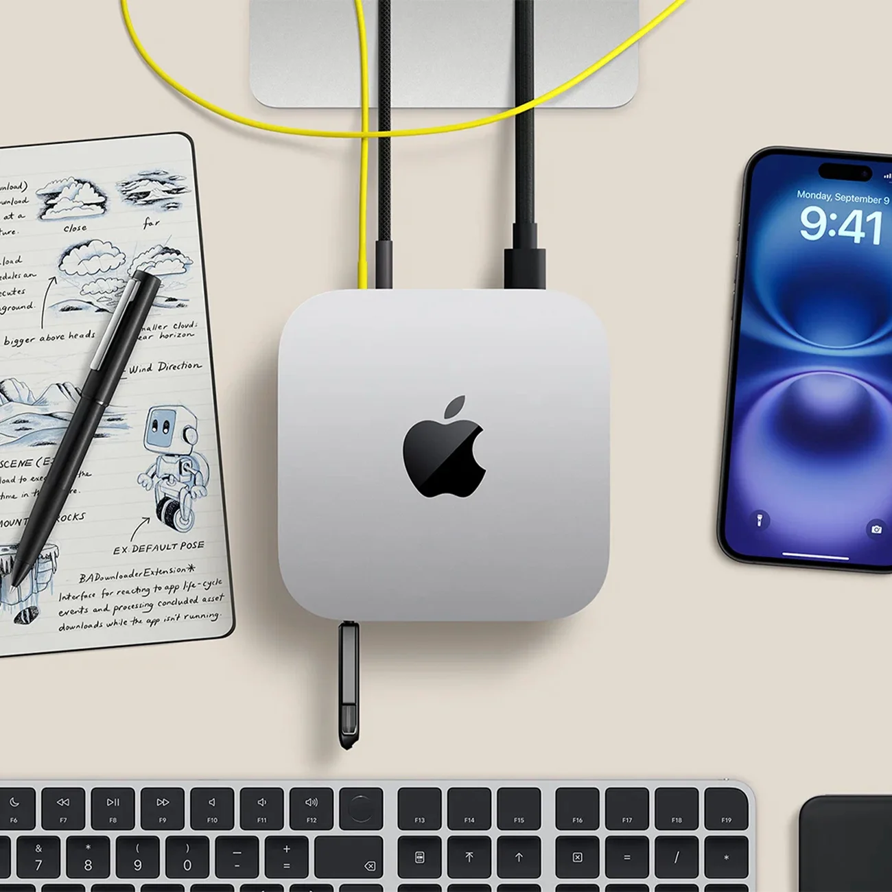 Настольный компьютер Mac Mini 2024, M4 Pro 12 CPU/16 GPU, 48/2 ТБ, (Z1JV000T5)