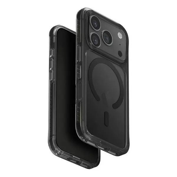 Чехол Uniq Combat для Apple iPhone 17, Carbon Black (карбоновый чёрный), MagSafe