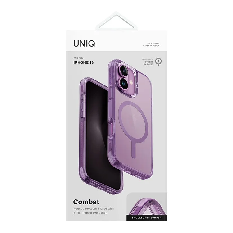 Чехол Uniq Combat Life для iPhone 16 Виноградно-розовый (MagSafe) Чехол Uniq Combat Life для iPhone 16 Виноградно-розовый (MagSafe)