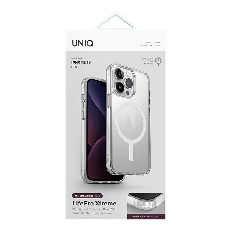 Чехол Uniq LifePro Xtreme для iPhone 15 Pro Прозрачный Чехол Uniq LifePro Xtreme для iPhone 15 Pro Прозрачный