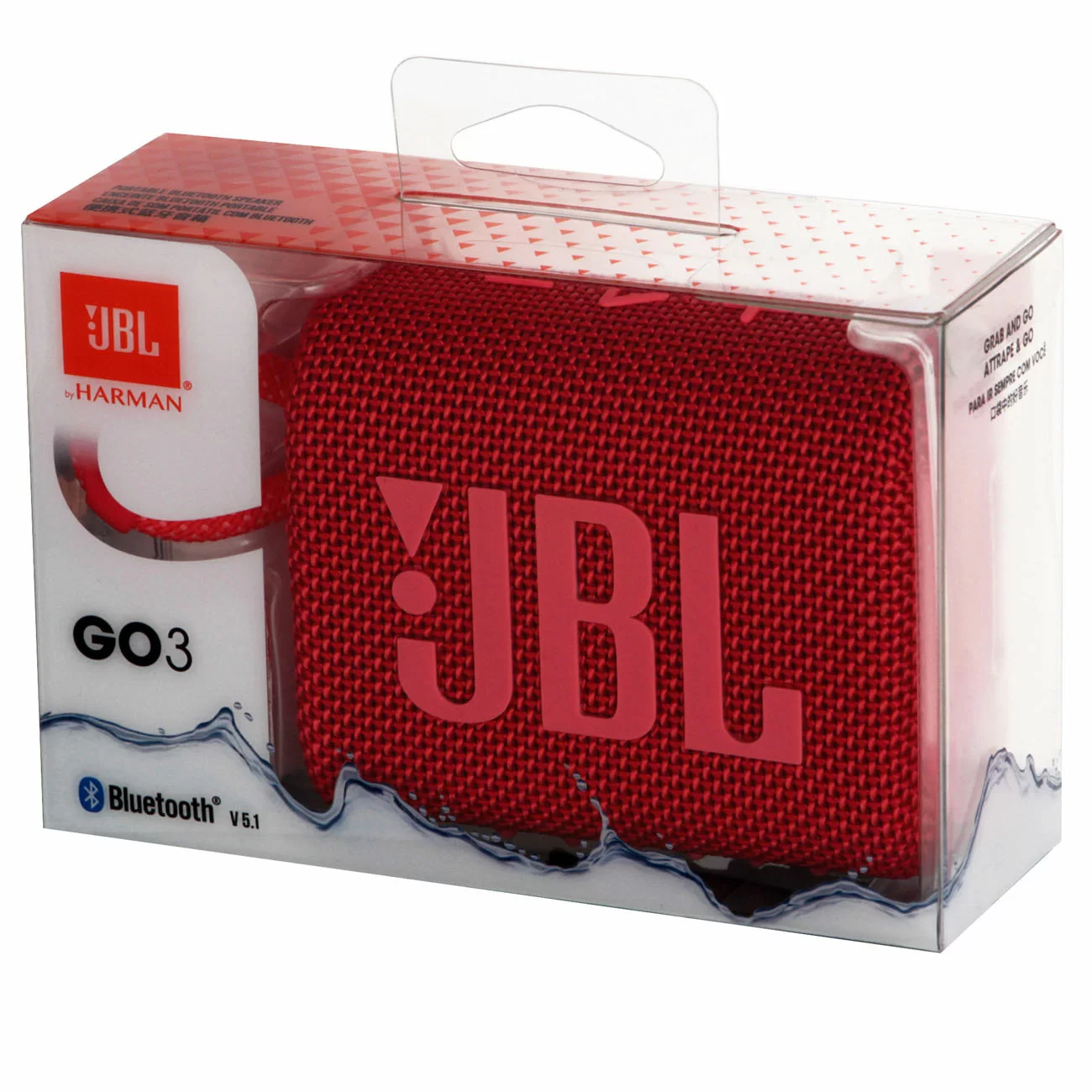 Портативная акустика JBL Go 3, красный Портативная акустика JBL Go 3, красный