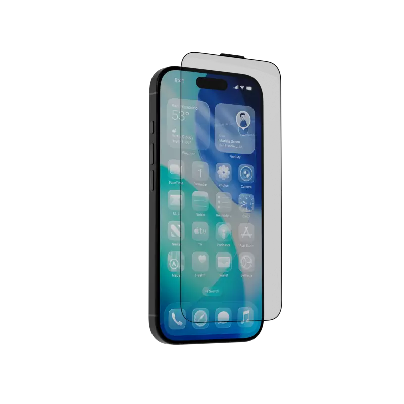 Защитное стекло матовое AceCase AceGlass Matte для Apple iPhone 17 Pro Max