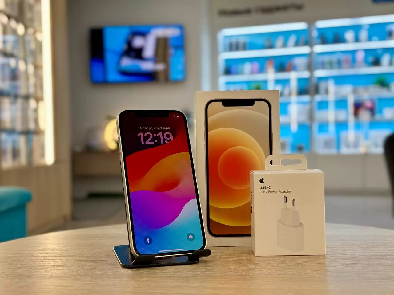 Смартфон Apple iPhone 12, Белый, 128 ГБ / 9195*