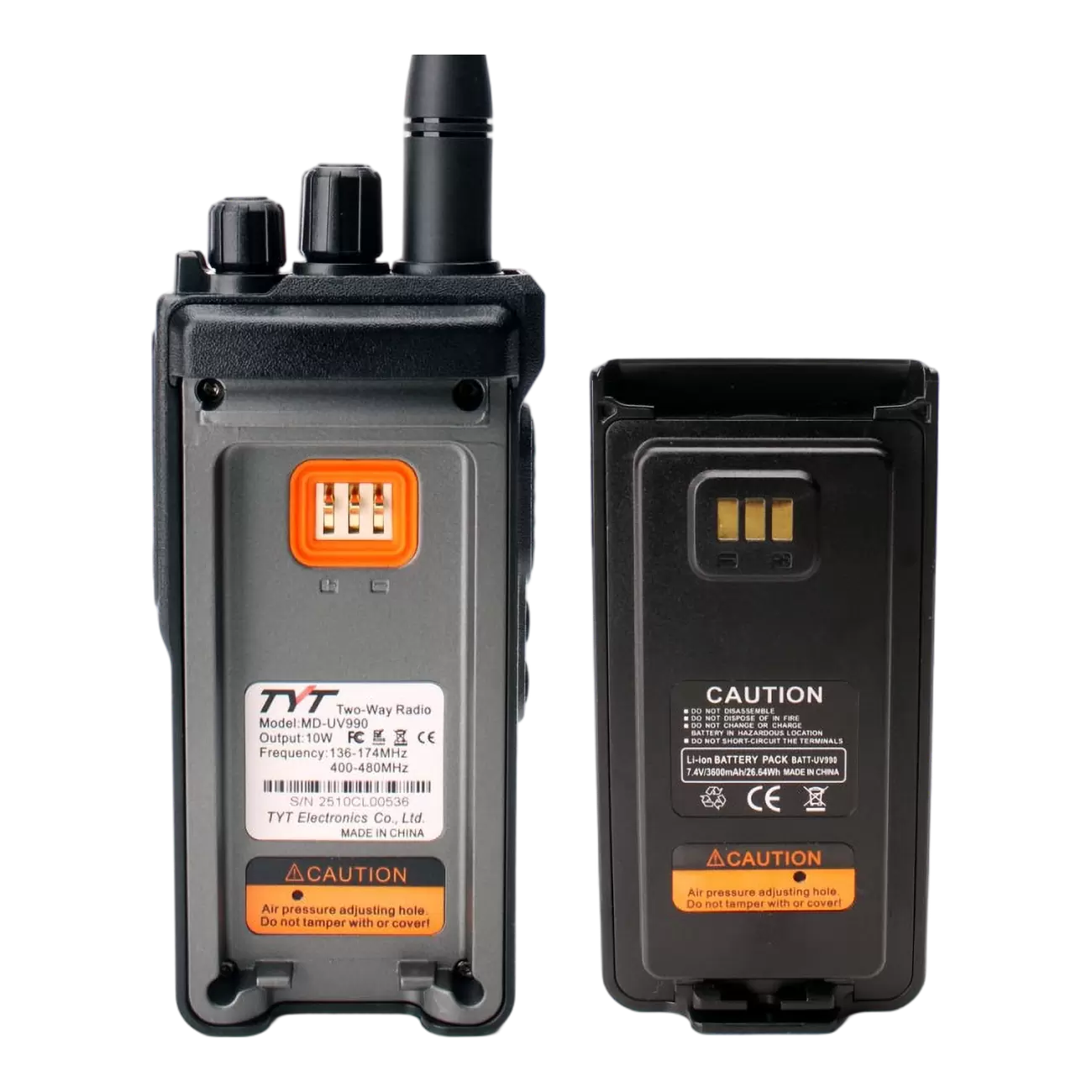 Цифро-аналоговая портативная радиостанция TYT MD-UV990 DMR 10W AES-256