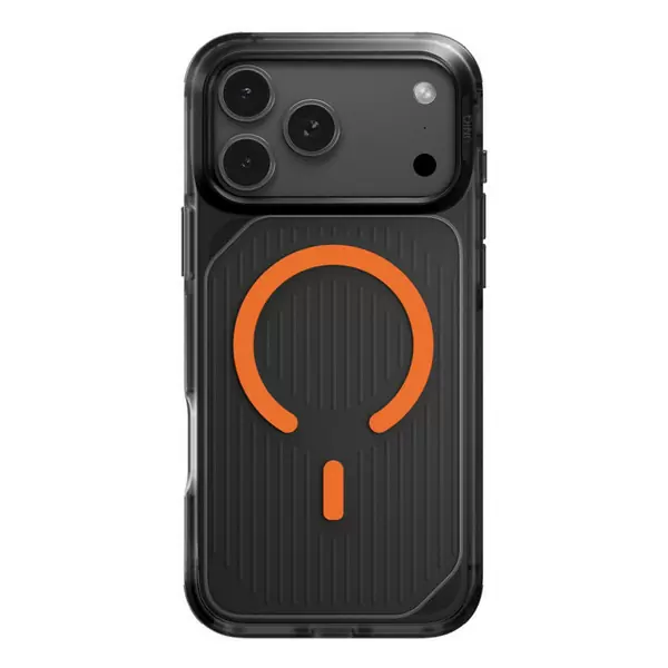 Чехол Uniq Combat Active для Apple iPhone 17 Pro, Frost Smoke/Orange (матовый дымчатый/оранжевый), MagSafe Чехол Uniq Combat Active для Apple iPhone 17 Pro, Frost Smoke/Orange (матовый дымчатый/оранжевый), MagSafe