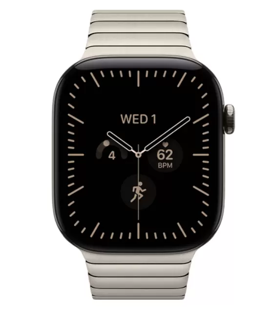 Умные часы Apple Watch Series 12 Natural Titanium, 42мм, Titanium Link Bracelet