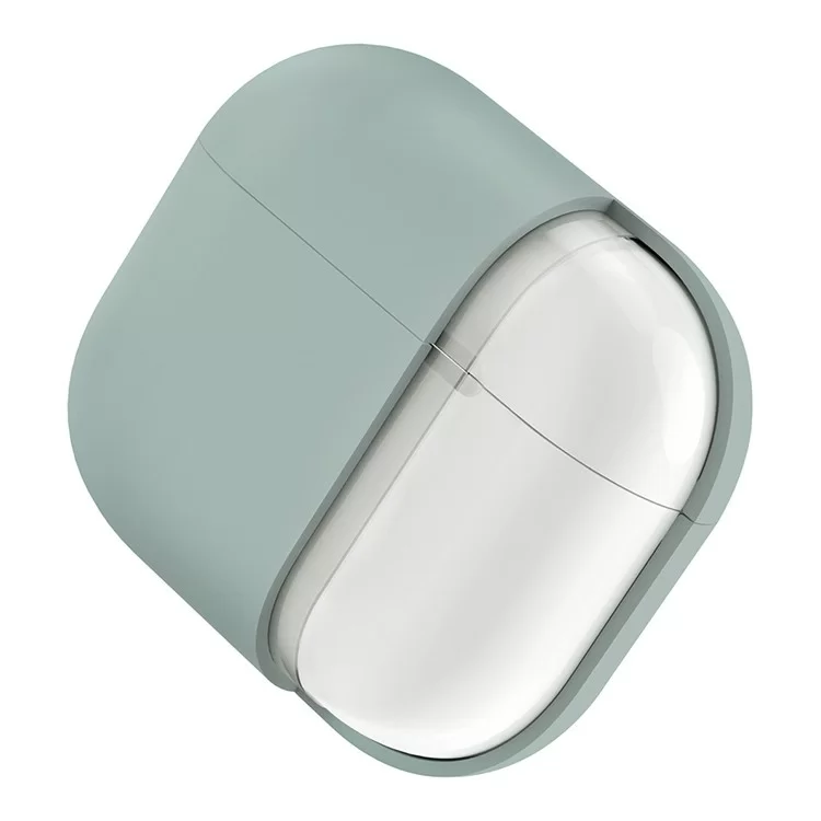 Чехол Uniq LINO Liquid Silicone для AirPods 4 Ледяной зелёный