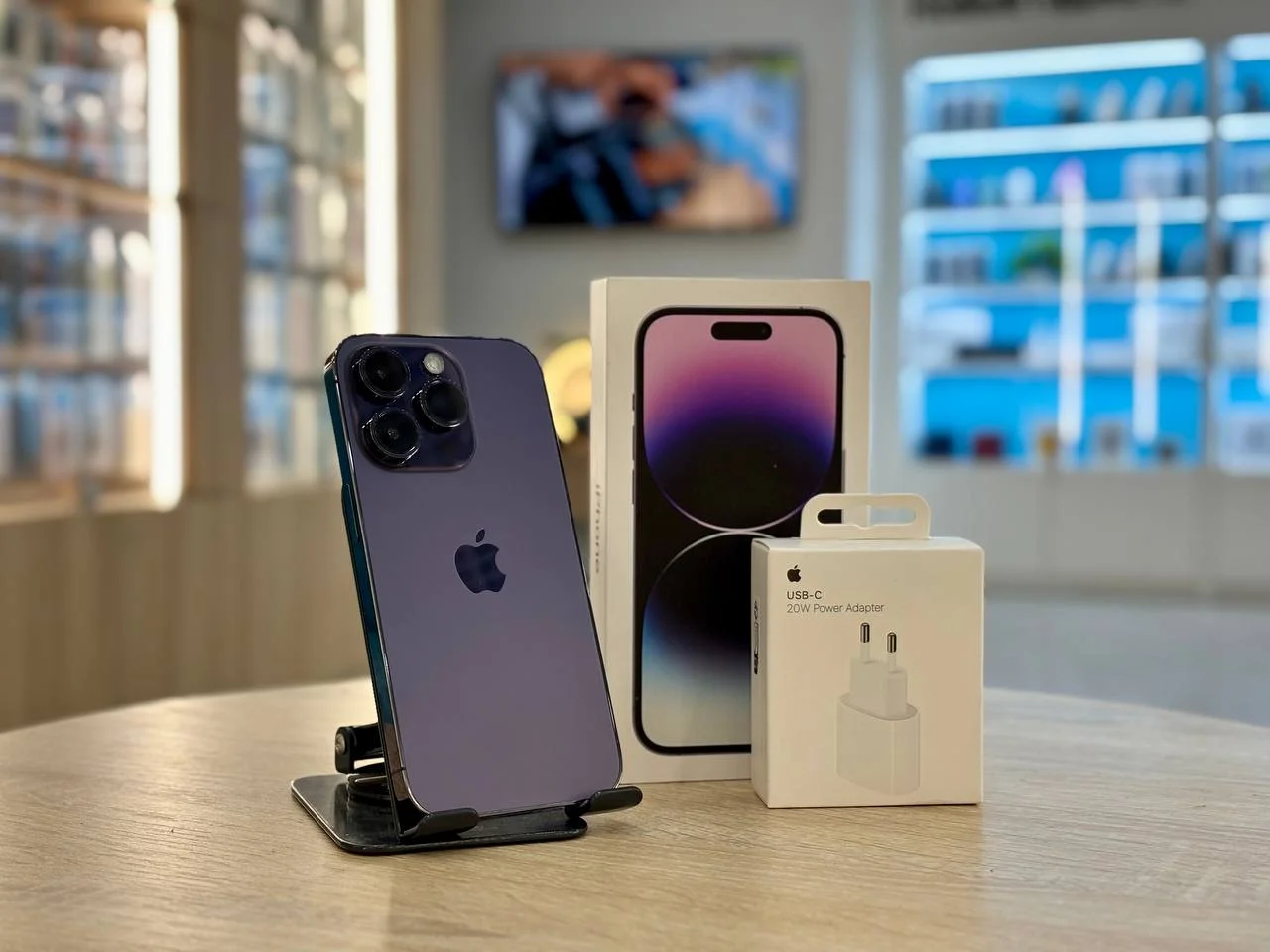 Смартфон Apple iPhone 14 Pro, Темно-фиолетовый, 128 ГБ / 9606*