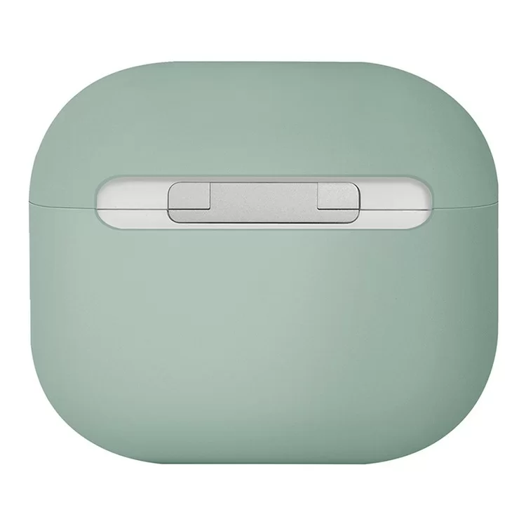 Чехол Uniq LINO Liquid Silicone для AirPods 4 Ледяной зелёный