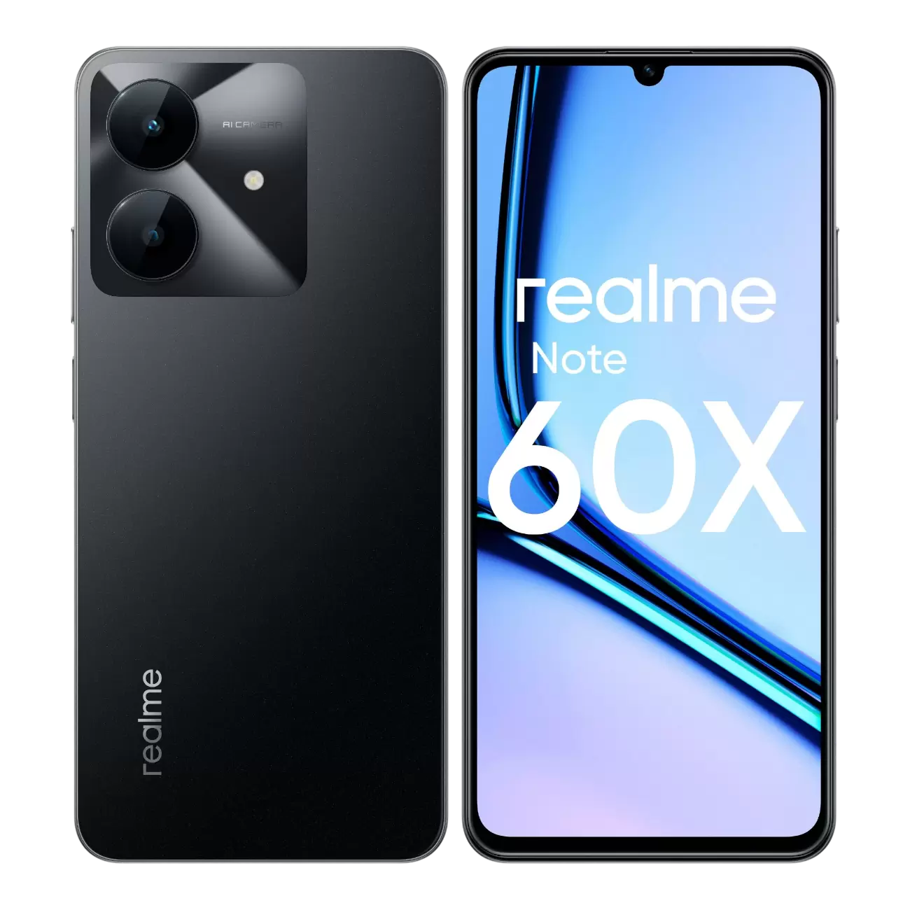 Смартфон Realme Note 60X, 4/128 ГБ, Black (чёрный)