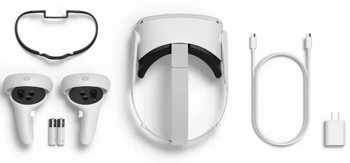 Система VR Oculus Quest 2, 128 ГБ, белый