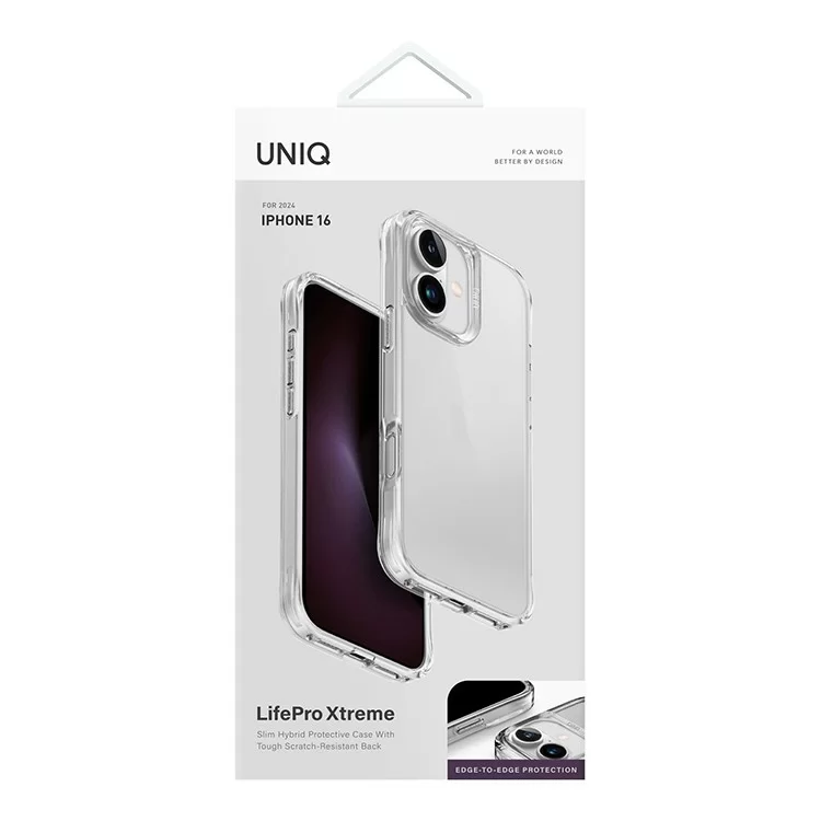 Чехол Uniq LifePro Xtreme для iPhone 16 Прозрачный Чехол Uniq LifePro Xtreme для iPhone 16 Прозрачный